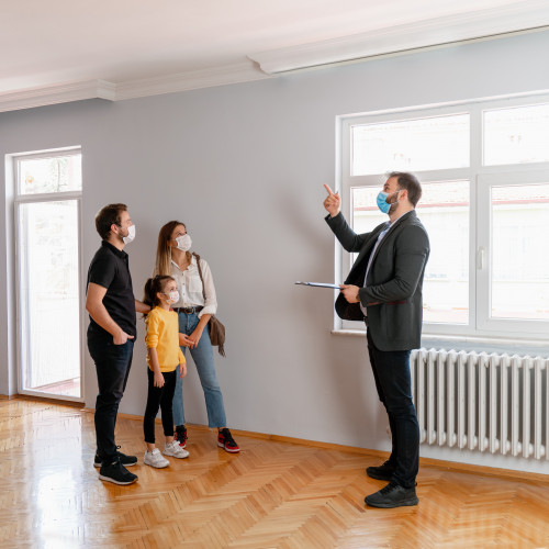 Wohnungsbesichtigung im Lockdown.